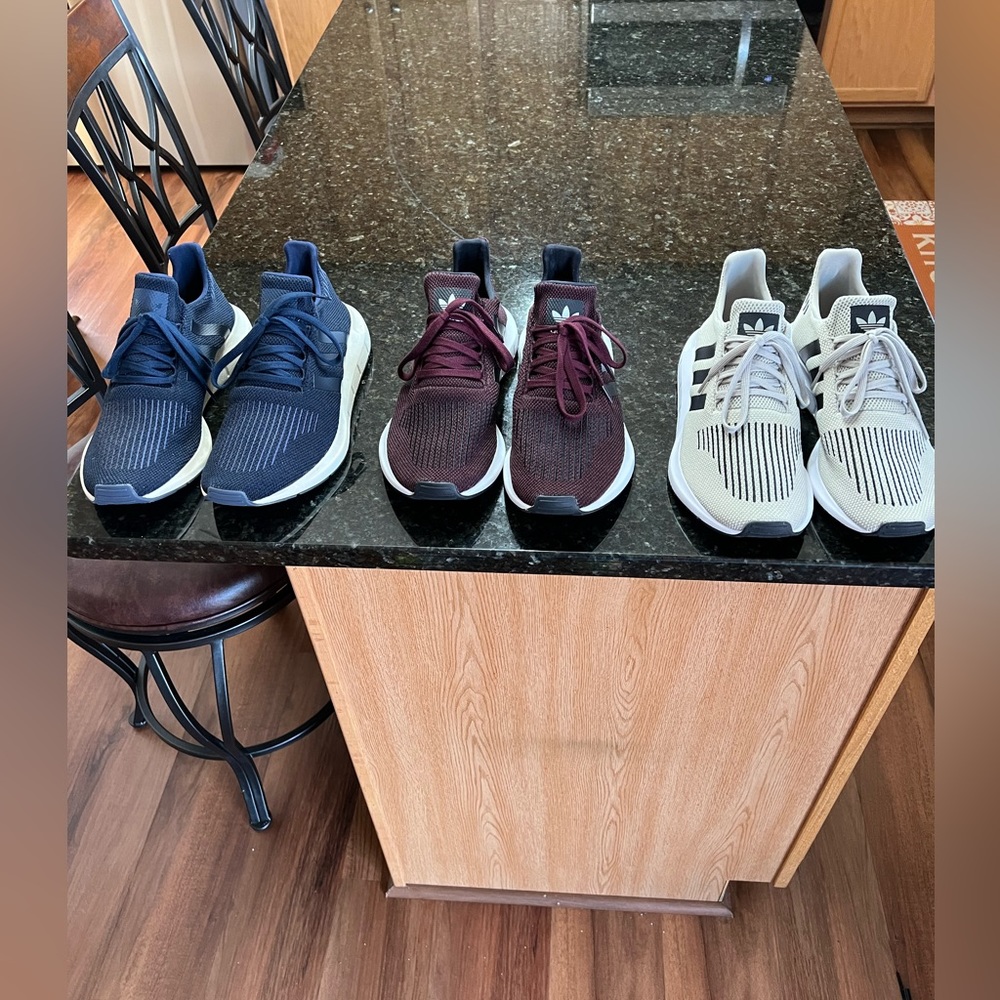 Mens Adidas sneaker Swifts Size 11. All 3 pair for $60. NOT FOR SALE